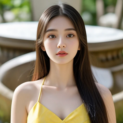 Haraf woman looking at camera, perfect has a round face, A well-maintained model., Close-up photo, Young Southeast Asian woman with a round face, 3-D profile picture, 8K, 45,000,000 pixcls, realistic light colors, beautiful asian girl, charming anime, Comfortable pose, Real-life anime Asian girls, attractive beautiful woman, young asian girl, Russian mixed with Japanese, perfect body, Freestyle. Photo of a beautiful Asian woman., The character is in her natural pose.,
