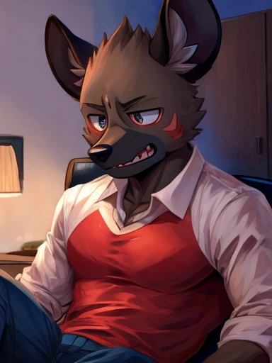 Haida from aggratzuko haida muscular and big chest and big penis under his clothes and gay