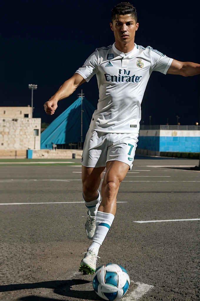 Cristiano Ronaldo steps on the Israel flag