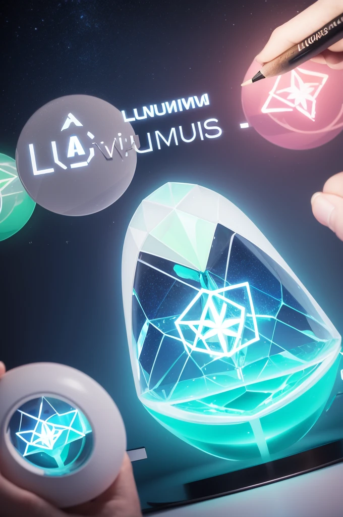 Create a logo for a group called "Luminous"