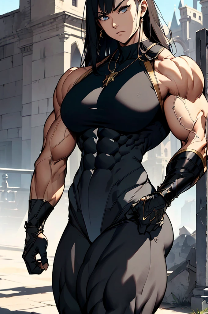 (Best lighting) , (Very intricate details) , 4K Integration, (Super fine CG: 1.2) , (8K: 1.2),(original), (masterpiece) , (Highest quality),(masterpiece:1.4),((Full images))、Anime-ish high quality,(masterpiece),masterpiece, Highest quality, Absurd,((Masterpiece, 4K, 8K, High resolution)),(masterpiece), (Highest quality), (Super detailed), (Very delicate and beautiful), ((Cowboy Shot)), 1 female,
((Female Bodybuilder:1.5)),((A woman with a muscular chest like a male bodybuilder)), Huge body、(A giant woman bigger than a building)、Fantasy、((Woman with a height of 10 meters))、((Beautiful woman)),((Woman warrior)),(((Full body image:1))),from frontknight girl,Brave and resolute attitude,((Metal armor)),(Plate Mail),((Metal armor shaped like pectoral and abdominal muscles)), ((Heavy armor)), Metal Reflection,Castle Background,Medieval streetscape,Fluttering Cloak、Brave pose,Strength and elegance,Solemn atmosphere,Powerful aura,((The Queen's Appearance))、Determined jawline,((The Strongest Queen of Mankind))、((Huge muscular physique)),(Protruding veins)、Raised trapezius muscle、very thick neck、((Strong arms with bulging biceps))、(A muscular chest)、Six-pack、((Thick, muscular legs))、Overflowing with incredible strength、((Muscles bulging out from under the force of force all over the body))、Graceful Movement,A commanding presence,Poses that show off their monstrous power,Dynamic configuration,Vibrant colors,Perfect balance,Light and shadow contrast,Down to the smallest thread,Sharpen highlights and shadows,Impressive level textures,Sharp focus,Rich and realistic backgrounds,Magnificence and grandeur,((The Mighty Queen)),((Queen of Superpowers)),((A powerful queen of dignity and grandeur)), Inspiring and majestic,Dignified and fierce,Guardian of the kingdom,Unstoppable courage,Divine Destiny,Indomitable spirit,Unforgettable beauty,Unwavering Strength