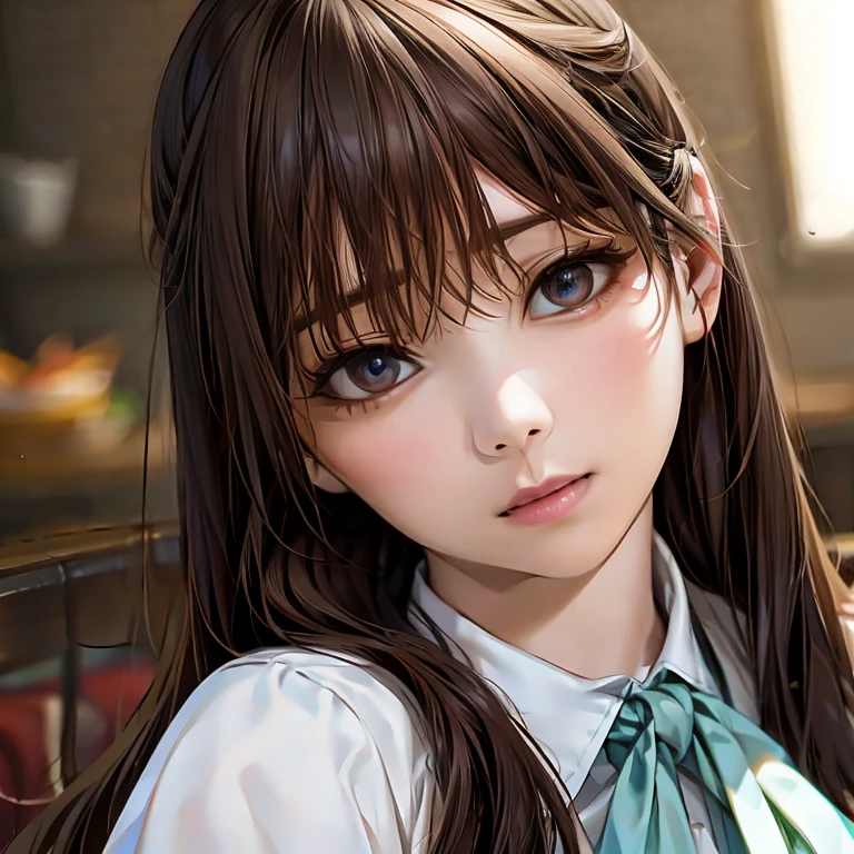 ((Highest quality)),(超High resolution),(Very detailed),(Detailed Description),((The best CG)),(masterpiece),Ultra-detailed art、(Highest quality、8K、32k、masterpiece)、(Realistic)、(Realistic:1.2)、(High resolution)、Very detailed、Very beautiful face and eyes、1 female、((Narrow eyes、Droopy eyes:1.4、fine grain))、Tight waist、Delicate body、(Highest quality、Attention to detail、Rich skin detail)、(Highest quality、8K、Oil paint:1.2)、Very detailed、(Realistic、Realistic:1.37)、Bright colors