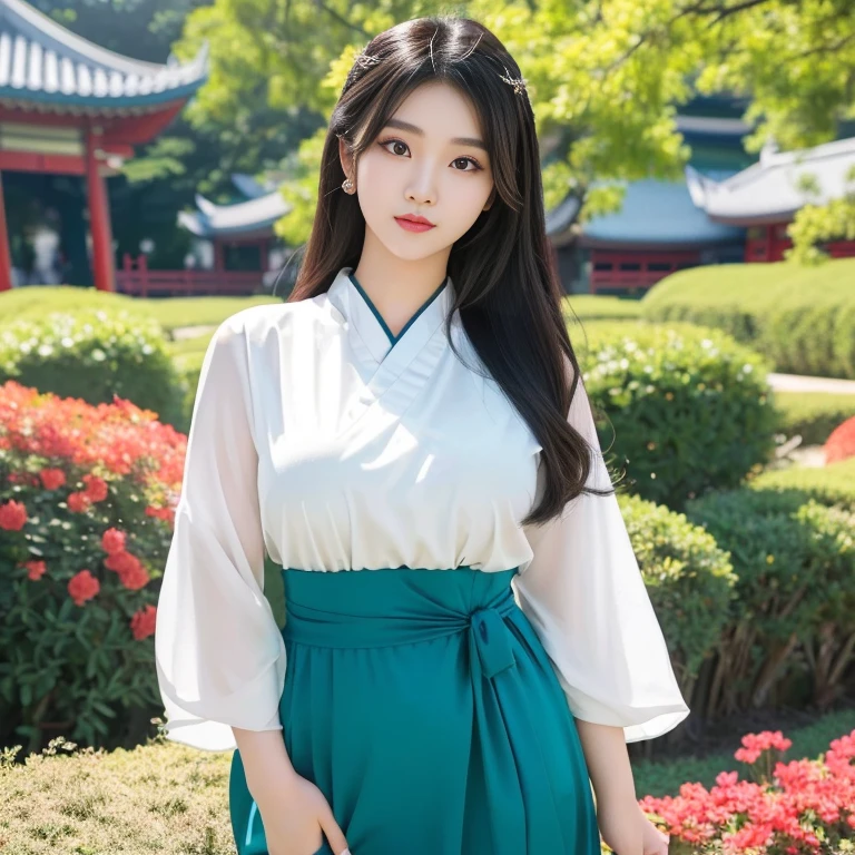 Asian woman in a black and red dress, anime girl cosplay, Anime girls in real life, Chinese girl, anime cosplay, Thai girl anime, Haraf looks at the camera, perfect has a round face, A well-maintained model., Beautiful picture, warm light, Young Southeast Asian woman with a round face, 3-D profile picture, 8K, 45,000,000 pixcls, realistic light colors, beautiful asian girl, charming anime,  Comfortable pose, Real-life anime Asian girls, attractive beautiful woman, young asian girl, perfect body, Freestyle. Photo of a beautiful Asian woman., The character is in her natural pose.,
