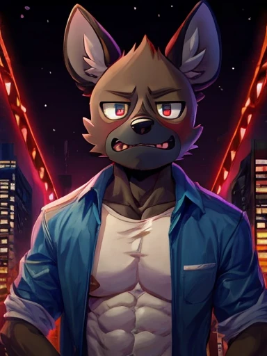 Haida from aggratzuko haida muscular and big chest and big penis under his clothes and gay