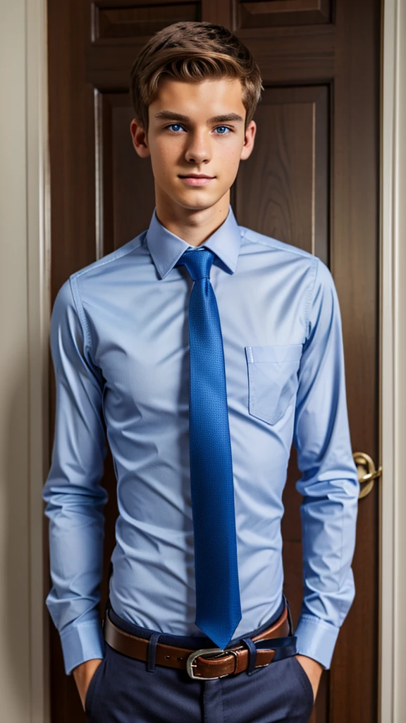 19 year old male wearing tie and lomg sleveed button up with belt and tucked in
4K HIGH REZ
Physical Description: Brown colored hair and skinny build. 5"5 and 150 LB. Blue eyes.
.