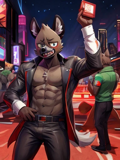 Haida from aggratzuko haida muscular and big chest and big penis under his clothes and gay