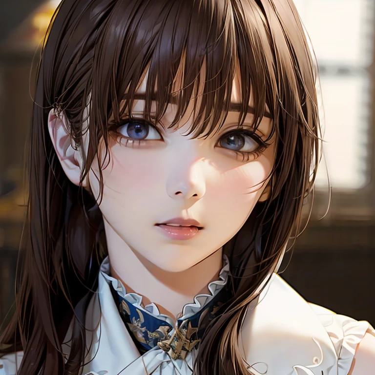 ((Highest quality)),(超High resolution),(Very detailed),(Detailed Description),((The best CG)),(masterpiece),Ultra-detailed art、(Highest quality、8K、32k、masterpiece)、(Realistic)、(Realistic:1.2)、(High resolution)、Very detailed、Very beautiful face and eyes、1 female、((Narrow eyes、Droopy eyes:1.4、fine grain))、Tight waist、Delicate body、(Highest quality、Attention to detail、Rich skin detail)、(Highest quality、8K、Oil paint:1.2)、Very detailed、(Realistic、Realistic:1.37)、Bright colors