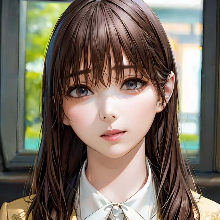 ((Highest quality)),(超High resolution),(Very detailed),(Detailed Description),((The best CG)),(masterpiece),Ultra-detailed art、(Highest quality、8K、32k、masterpiece)、(Realistic)、(Realistic:1.2)、(High resolution)、Very detailed、Very beautiful face and eyes、1 female、((Narrow eyes、Droopy eyes:1.4、fine grain))、Tight waist、Delicate body、(Highest quality、Attention to detail、Rich skin detail)、(Highest quality、8K、Oil paint:1.2)、Very detailed、(Realistic、Realistic:1.37)、Bright colors