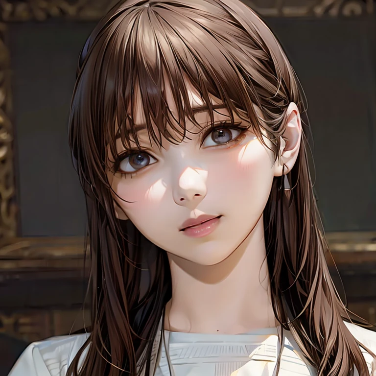((Highest quality)),(超High resolution),(Very detailed),(Detailed Description),((The best CG)),(masterpiece),Ultra-detailed art、(Highest quality、8K、32k、masterpiece)、(Realistic)、(Realistic:1.2)、(High resolution)、Very detailed、Very beautiful face and eyes、1 female、((Narrow eyes、Droopy eyes:1.4、fine grain))、Tight waist、Delicate body、(Highest quality、Attention to detail、Rich skin detail)、(Highest quality、8K、Oil paint:1.2)、Very detailed、(Realistic、Realistic:1.37)、Bright colors