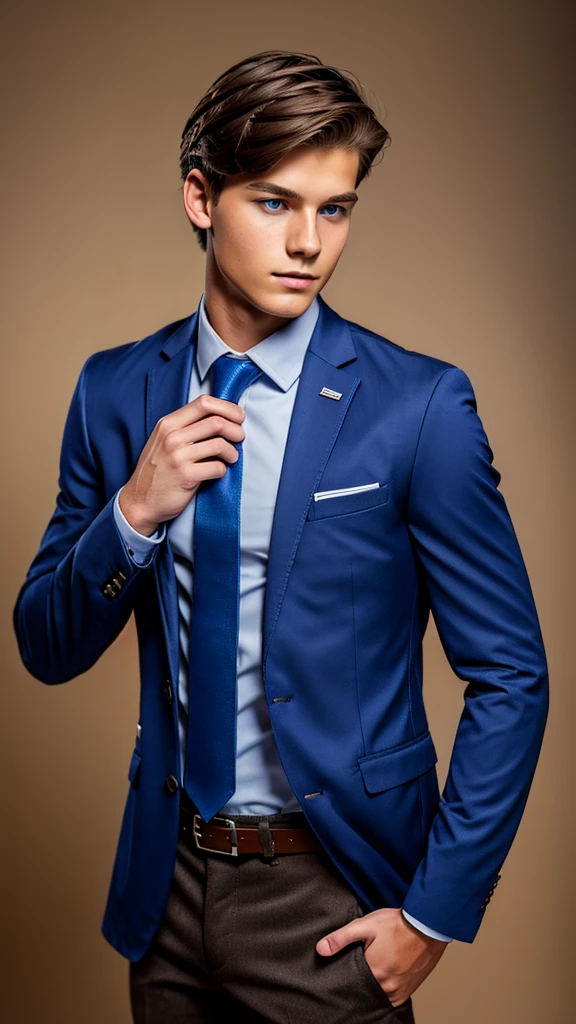 19 year old male wearing tie and lomg sleveed button up with blazer with belt and tucked in
4K HIGH REZ
Physical Description: Brown colored hair and skinny build. 5"5 and 150 LB. Blue eyes.
.