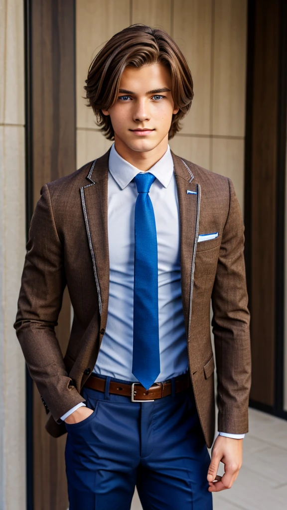 19 year old male wearing tie and lomg sleveed button up with blazer with belt and tucked in
4K HIGH REZ
Physical Description: Brown colored hair and skinny build. 5"5 and 150 LB. Blue eyes.
.