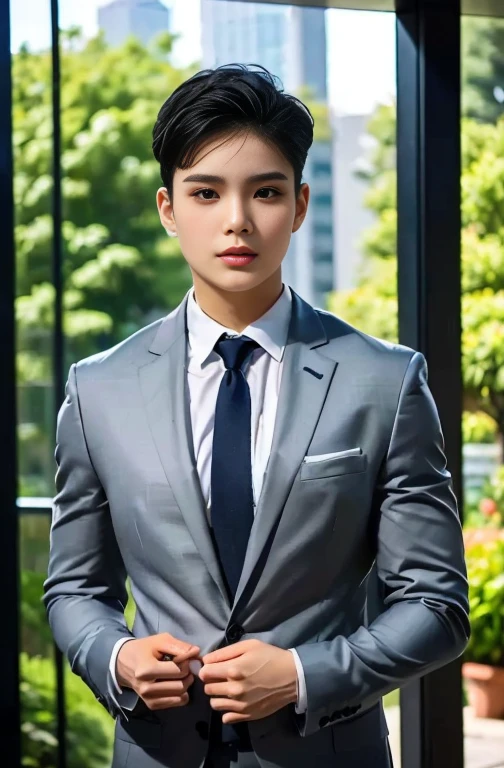 Anime girls in real life, Chinese girl, anime cosplay, Thai girl anime, Haraf looks at the camera, perfect has a round face, A well-maintained model., Beautiful picture, warm light, Young Southeast Asian woman with a round face, 3-D profile picture, 8K, 45,000,000 pixcls, realistic light colors, beautiful asian girl, charming anime, Comfortable pose, Real-life anime Asian girls, attractive beautiful woman, perfect body, Freestyle. Photo of a beautiful Asian woman., The character is in her natural pose.,