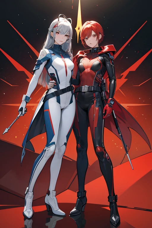 Agent Red, like Agents Blue and Yellow, wears a face covering helmet with silver mechanical features on the bottom, including two antennae like points at the ears. She also wears a full body suit with silver bands on the upper chest and shoulders and a silver belt, the silver bands on the chest and belt have a W on both. The bodysuit and the helmet are both colored red with darker red patches on the inner arms and sides. The suits also have black stripes on various spots and triangle shaped logos with two W's on the shoulders. SPARKLE; GLITTER