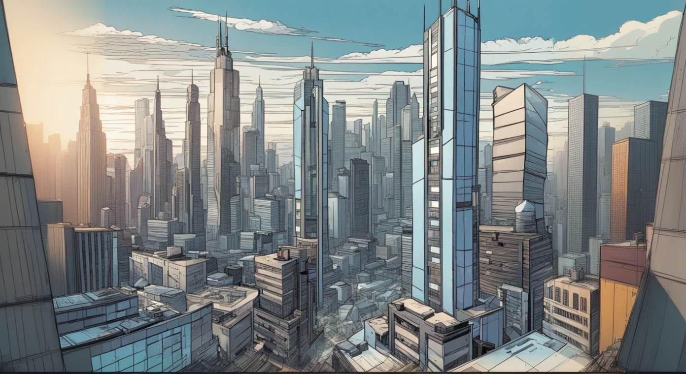 digital color comic style, modern American comic