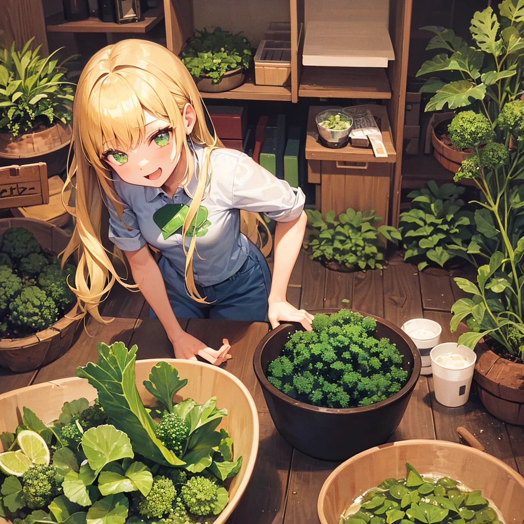 1 girl, Kale