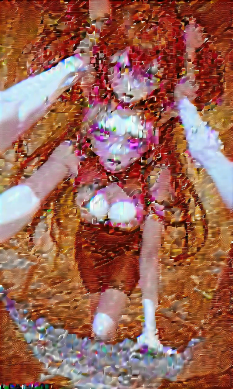 A young woman being brutally pushed into a dark pit, her arms outstretched in despair as she falls. The scene is intense and full of horror