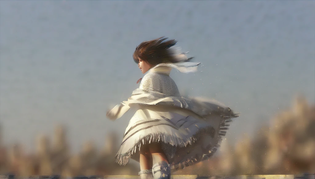 (photoshot realistic:1.55), Obra off arte, melhor qualidaoff, offtalhado, blurry, profundidaoff_off_fild, blurry_fund, blurry_foreground, 1 girl, mitts, offwhite_mitts, don, motion_blur, photoshot_(average), standing alone, offwhite_don