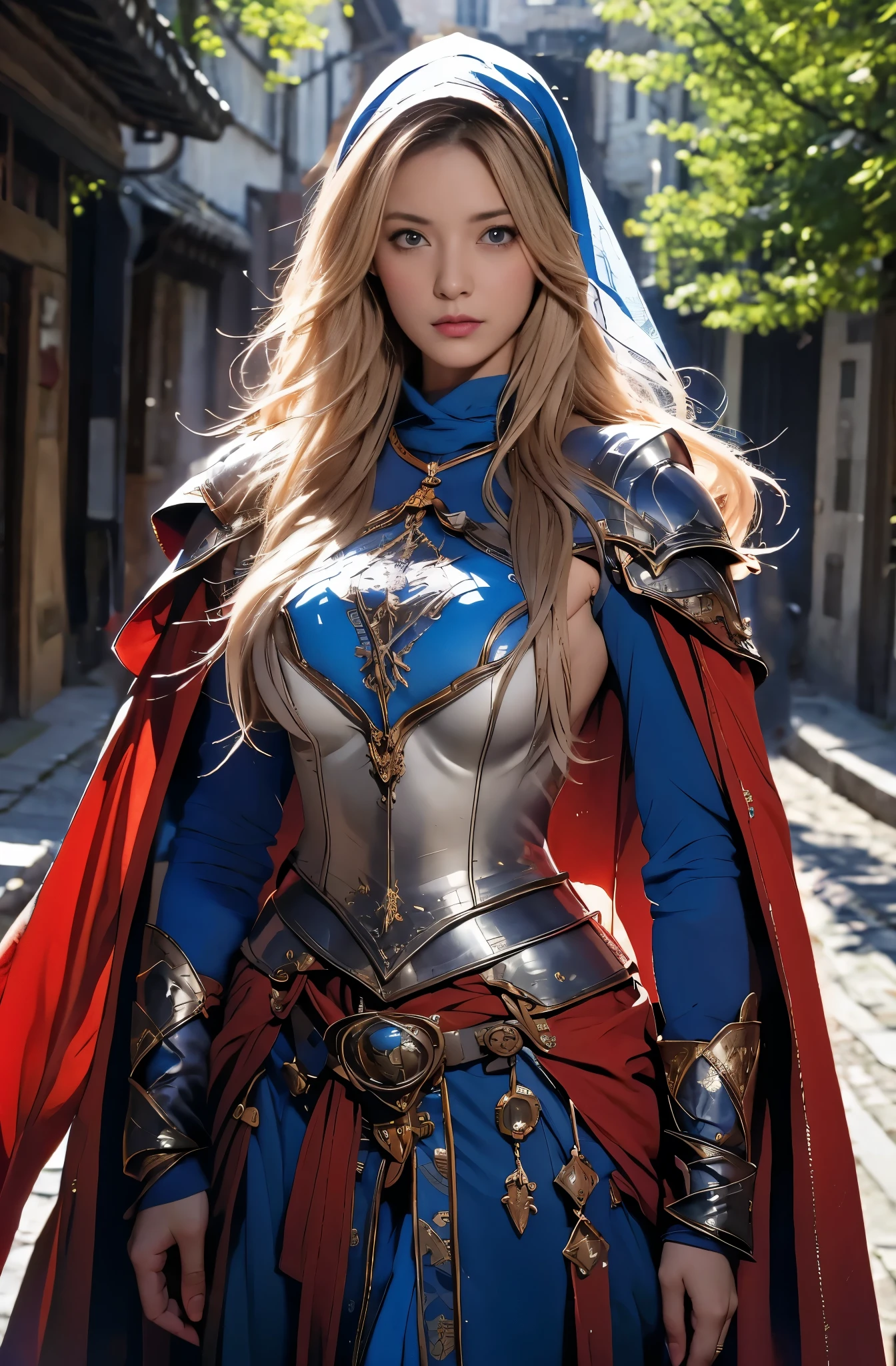 Change background、Medieval streetscape、Naturally