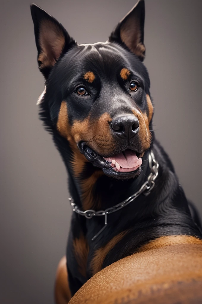 A bull head Rottweiler