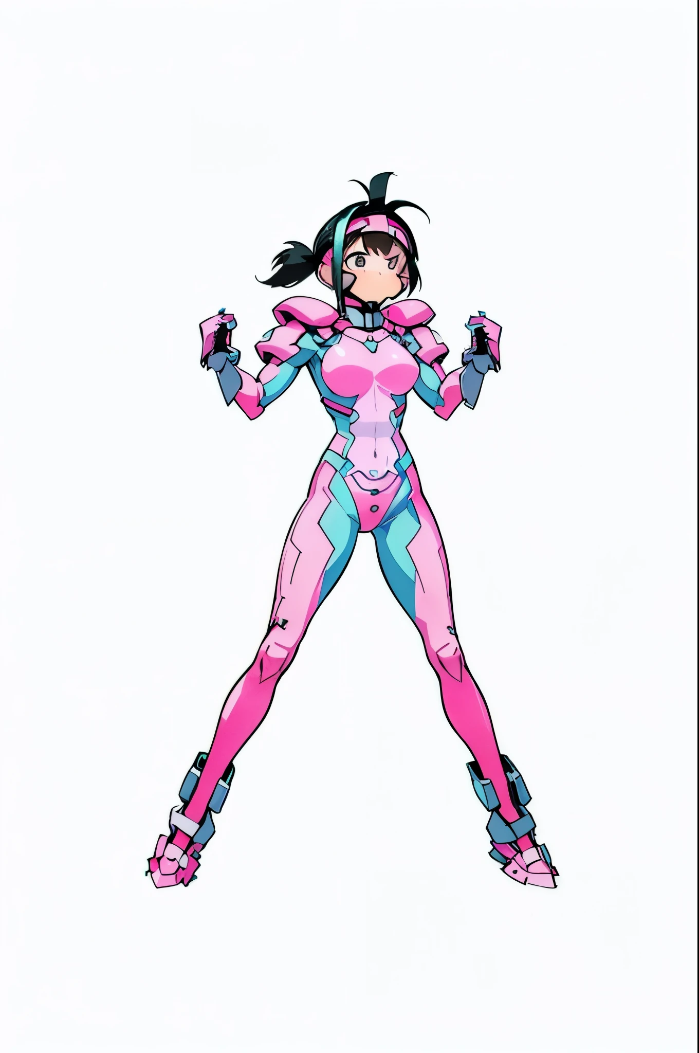 (My Hero Academia Style), (((Agnes Gru))), (((Despicable Me))), (((1Girl))), (((solo))), (((grow up))), (((female))), (((young woman))), (((teenager))), (((medium breasts))), (((wide hips)) ), (((toned thighs))), (((slightly marked muscles))), (((Futuristic White Armor with neon pink details))), (((Futuristic armor with neon pink details))), (((Futuristic armor))), (((White armor with neon pink details))), (((white armor))), (((armor with neon pink details))), (((black hair))), (((straight bangs))), (((high ponytail))), (((neon pink visor))), (((pink visor))), (((neon pink face shield visor))), (((face shield type visor))), (((pink face shield type visor))), (((neon face shield type visor))), (((perfect anatomy))), (((perfect hands))), (((perfect face))), (((super detailed))), ((((full body photo:1.5)))),