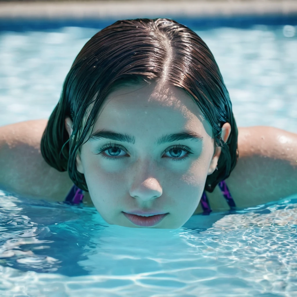 Girl in the pool