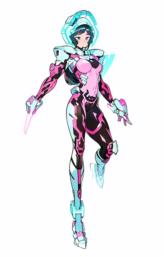 (My Hero Academia Style), (((Agnes Gru))), (((Despicable Me))), (((1Girl))), (((solo))), (((grow up))), (((female))), (((young woman))), (((teenager))), (((medium breasts))), (((wide hips))), (((toned thighs))), (((slightly marked muscles))), (((Futuristic White Armor with neon pink details))), (((Futuristic armor with neon pink details))), (((Futuristic armor))), (((White armor with neon pink details))), (((white armor))), (((armor with neon pink details))), (((black hair))), (((straight bangs))), (((high ponytail))), (((neon pink face shield visor))), (((face shield type visor))), (((pink face shield type visor))), (((neon face shield type visor))), (((perfect anatomy))), (((perfect hands))), (((perfect face))), (((super detailed))), ((((full body photo:1.5)))),