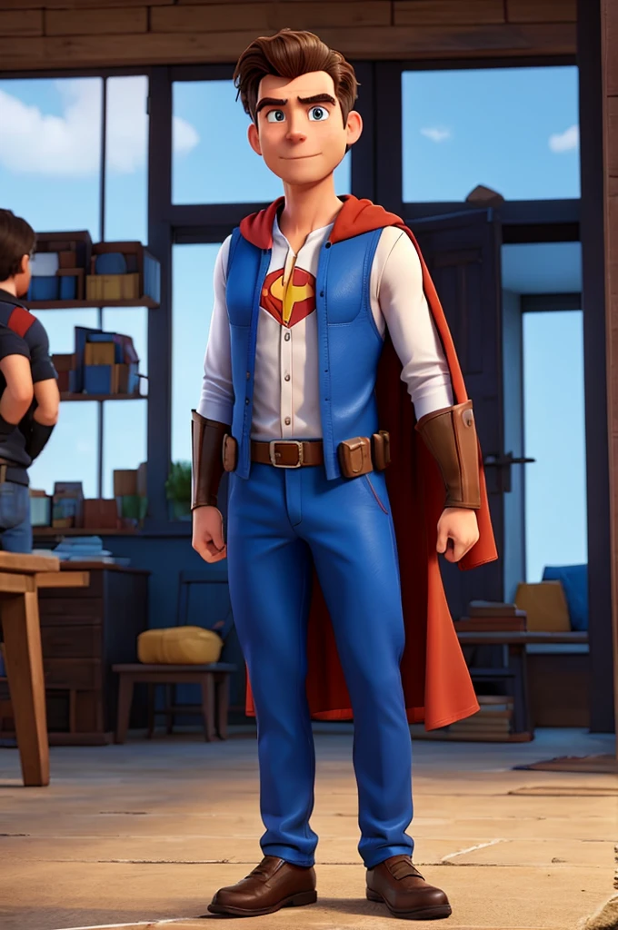 Man dressed as a superhero