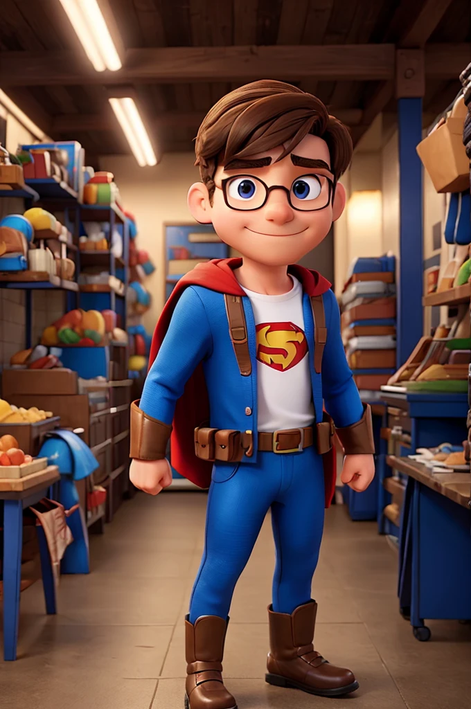 Man dressed as a superhero