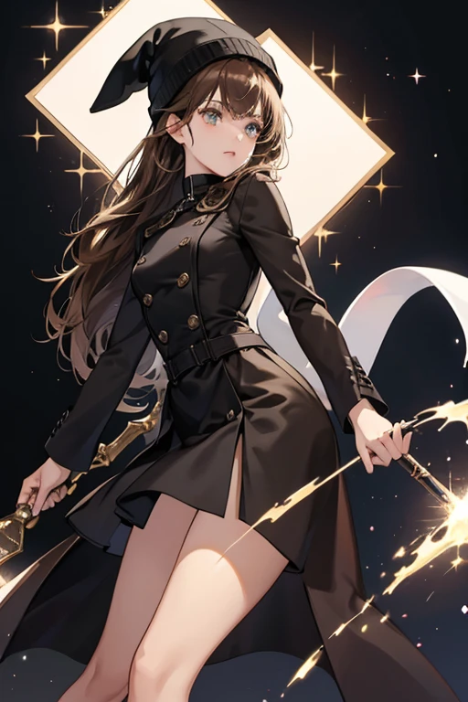 Alix wore a dark brown suit with a tiny dog tail in the back with white on her chest extending down her back and around her ankles along with black on her shoulders, sides and upper legs and a mask with white on the left and dark brown on the right and like Miss Hound she wore a dark brown and black beanie hat with small dog ears, one brown and the other black, with the ball on her chest. SPARKLE; GLITTER