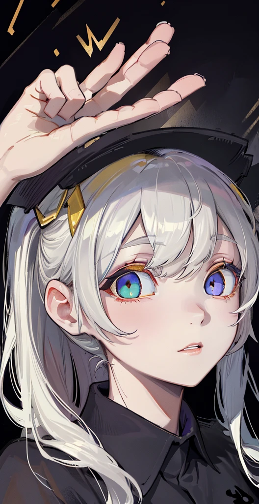 wallpaper,(((Eyes with heterogromia))),((Dark Background)), Realistic Shadows, Realistic environment, Bright surreal eyes,