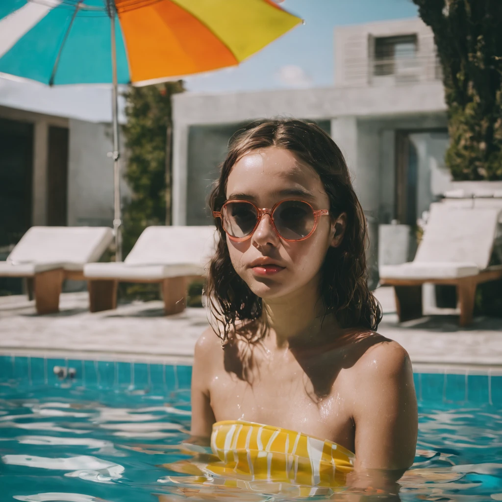 Girl in the pool 