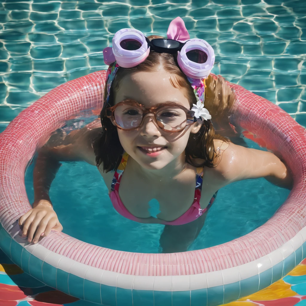 Girl in the pool