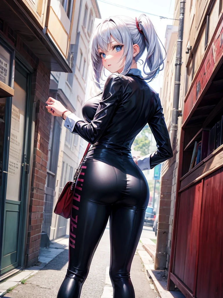 Anime women looking back 