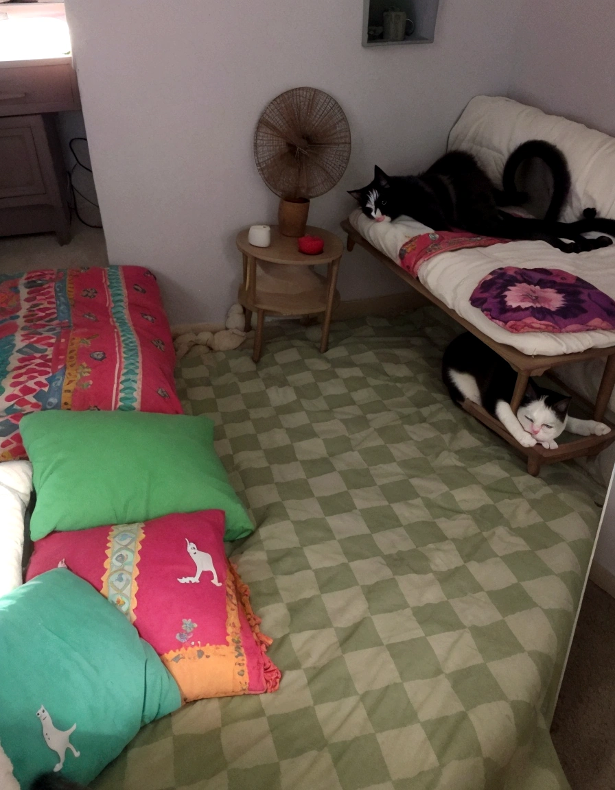 Add sleeping cats