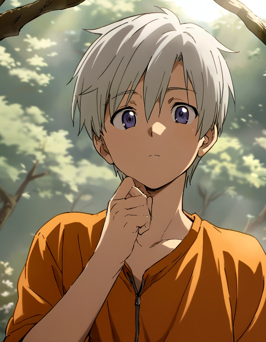 There is a man, about 19 years old, high quality, anime drawing