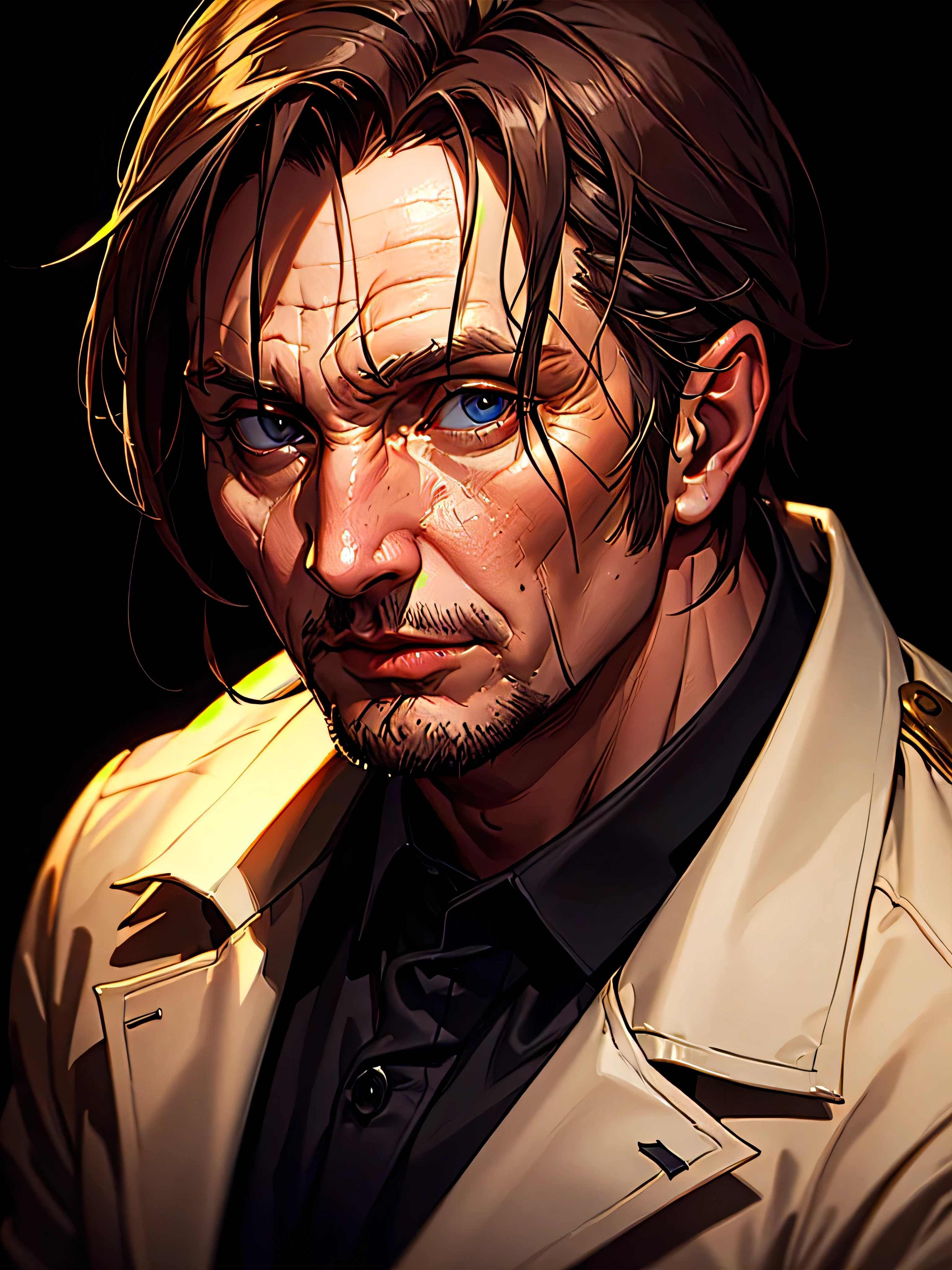 ((Portrait)), Liam_Neeson. ((Portrait, HDR, Dark Background))