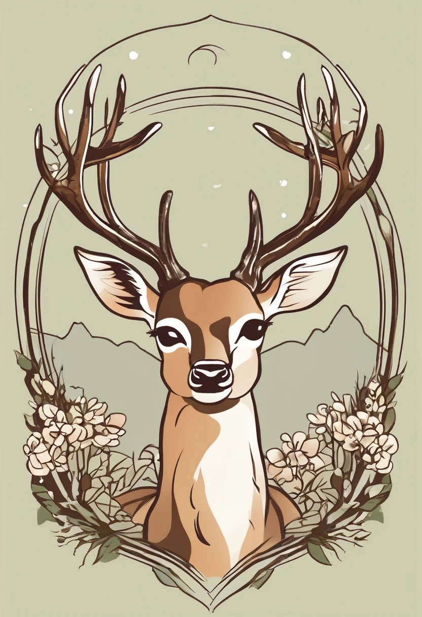 A nursery school company logo with a deer as its logo. The company is called Shika no Konokoko