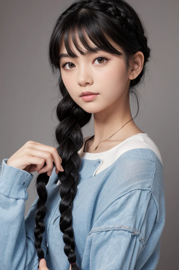 Black hair braid girl