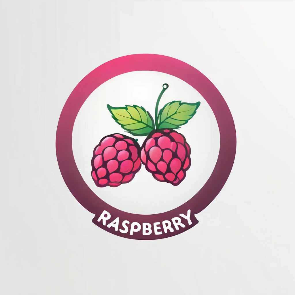 「Raspberry!」 cursive cute logo design, correct spelling, commercial design, plain background, sharp focus, vivid colors, pop, modern, sophisticated and eccentric, full of vitality, lively, minimalist, high quality, detailed, (best quality,4k,8k,highres,masterpiece:1.2), ultra-detailed, (realistic,photorealistic,photo-realistic:1.37)