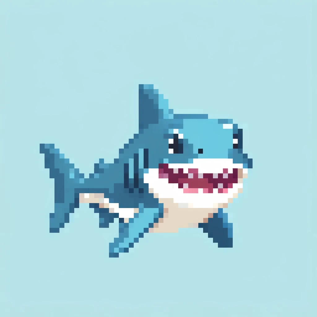 Baby Shark,  Pixel art, PixArFK, 