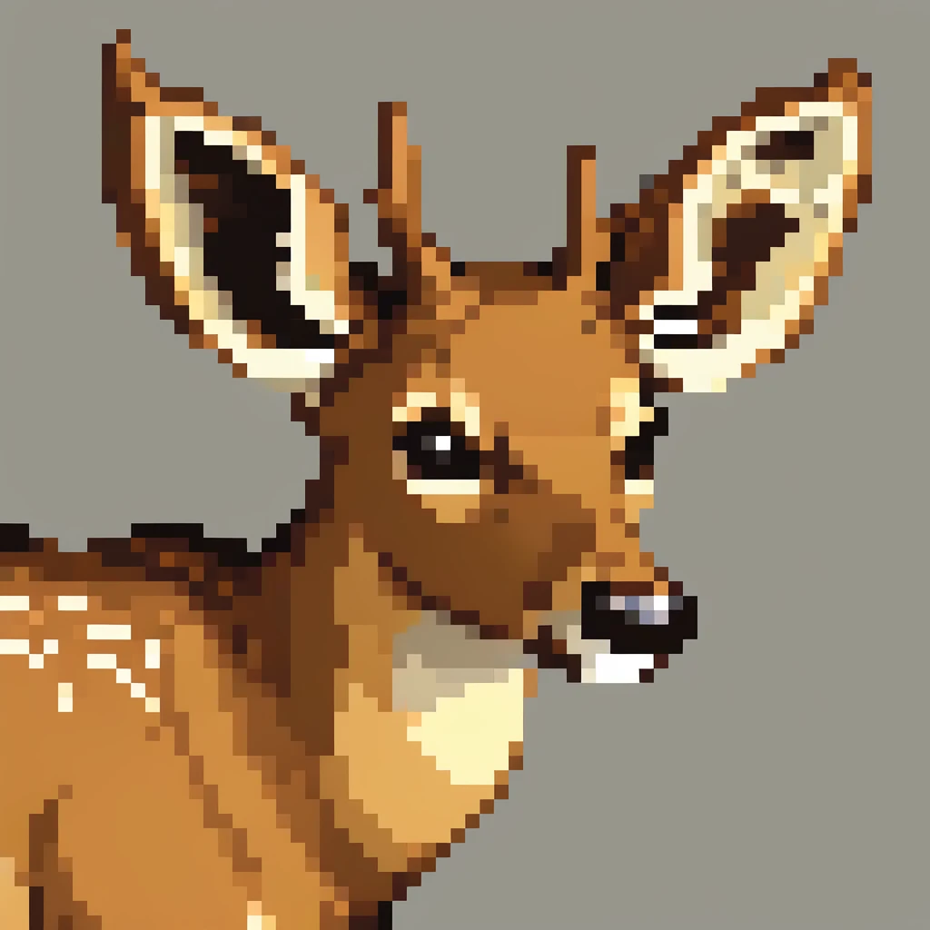 deer,  Pixel art, PixArFK, 