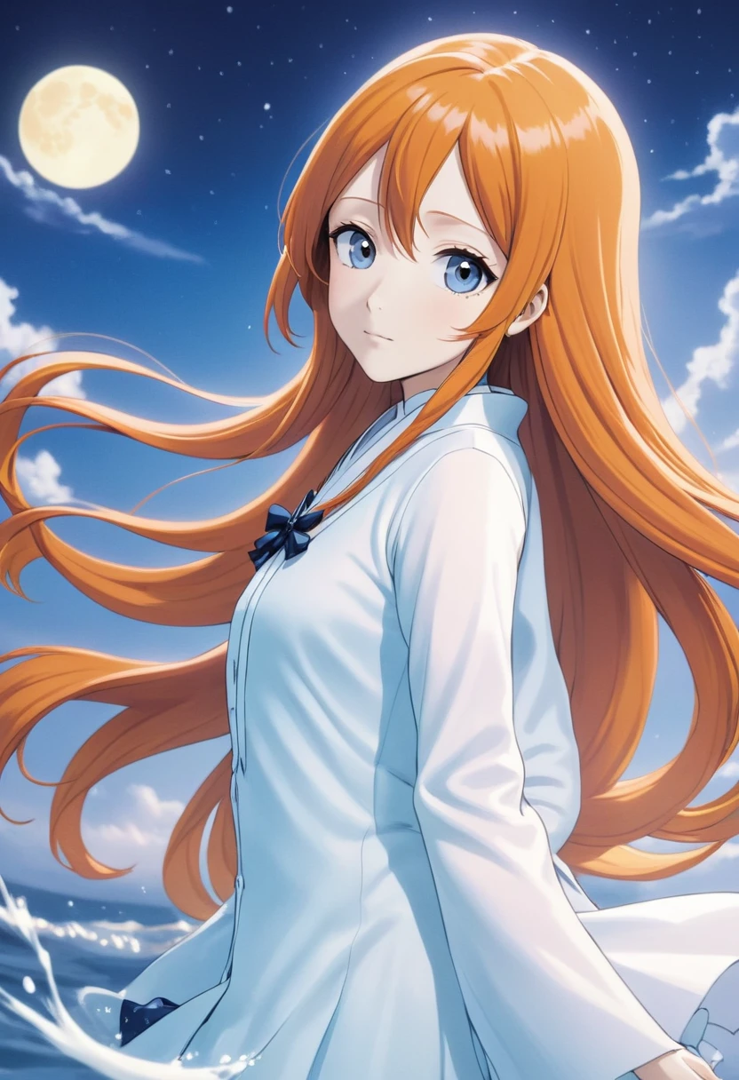 A dreamlike illustration of Orihime