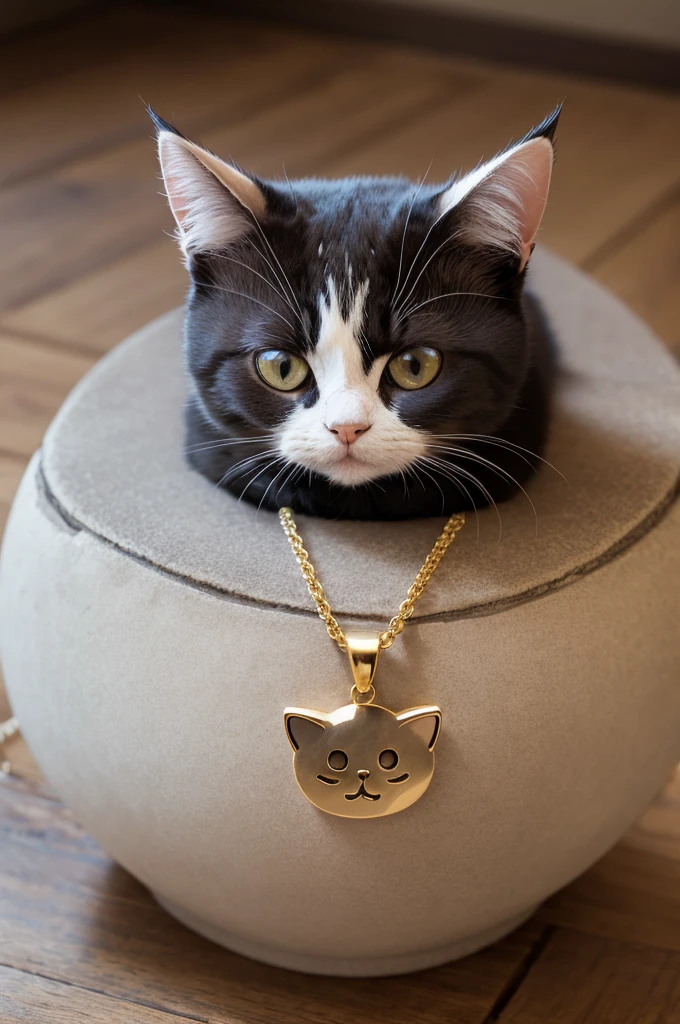 cat shaped pendant