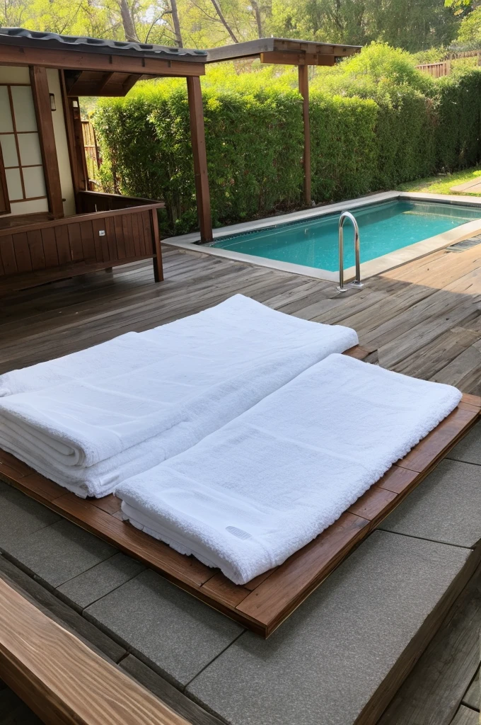 hot spring、1 towel