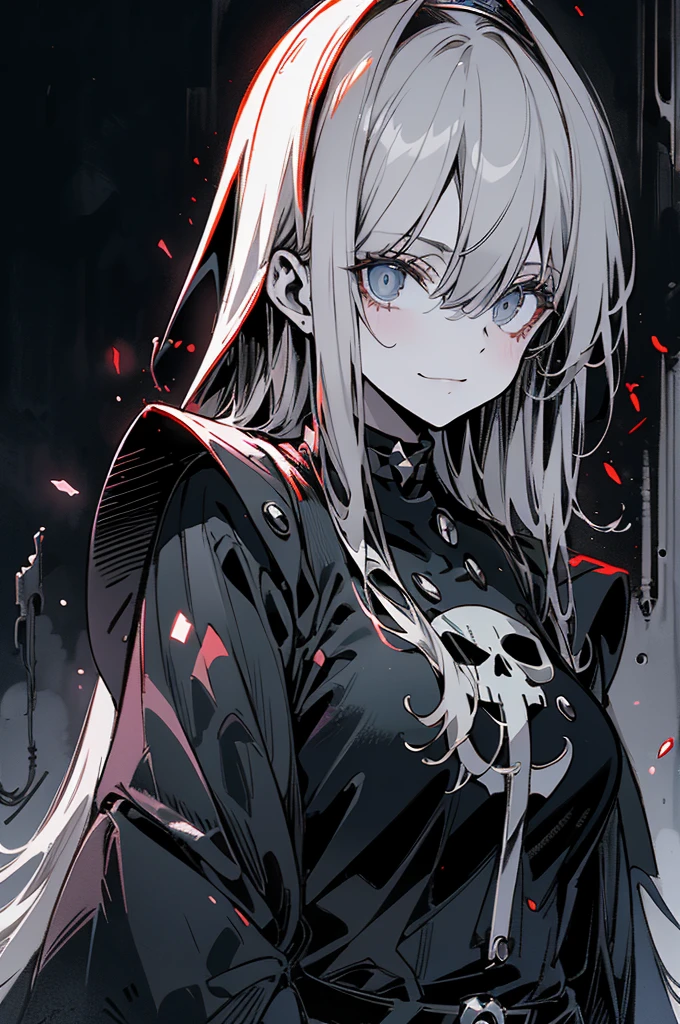 {-error_of_anatomy:1.0} Punisher, Nightmare Before Christmas style, (masterpiece, Highest quality), (Perfect hands), (Surreal:1.6), (oftailed face), (受賞歴ofある), (sharp), (8K resolution), (Cinema Lighting), color: Dark and gloomy, (幽霊ofような), (intense expression), (oftailed skull emblem), (Spooky atmosphere), (漫画ofような雰囲気),(granular), (Dramatic Shadows), (Dynamic pose), (an ominous雰囲気), (artistically renofred), (an ominous), (Fascinating), (Gothic), (Mysterious Setinodi Color Palette), (Skillfully drawn), (Feelings of anxiety), (intricate oftailing), (an ominous smile), (an ominous), (Fascinating eyes), (Horror elements), (Fascinating composition), (印象的なanatomy),(Striking contrast), (an ominous mood), (Exquisite craftsmanship), (intriguing character ofsign), (Nuns), classic Nuns wear, (黄colorい目), Backwards, Remember
