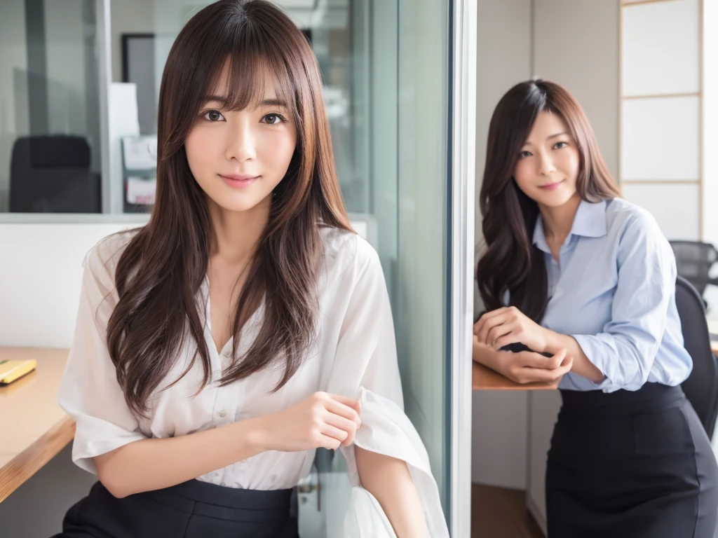 Japanese women、OL、30 years old、office、Encourage this、Talk to、Daytime、