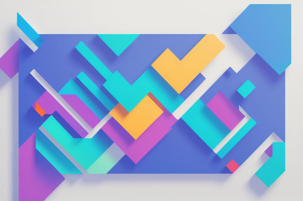 a digital product logo, colorful modern abstract logo, minimalist geometric shapes, vibrant gradients, dynamic composition, 3d render, symmetry, clean lines, simple shapes, bold colors, seamless patterns, futuristic design, social media branding, online business, digital marketing, high quality, intricate details, professional, sleek, elegant