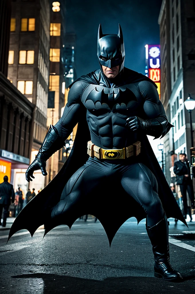 89 batman fighting crime on the streets of gotham city