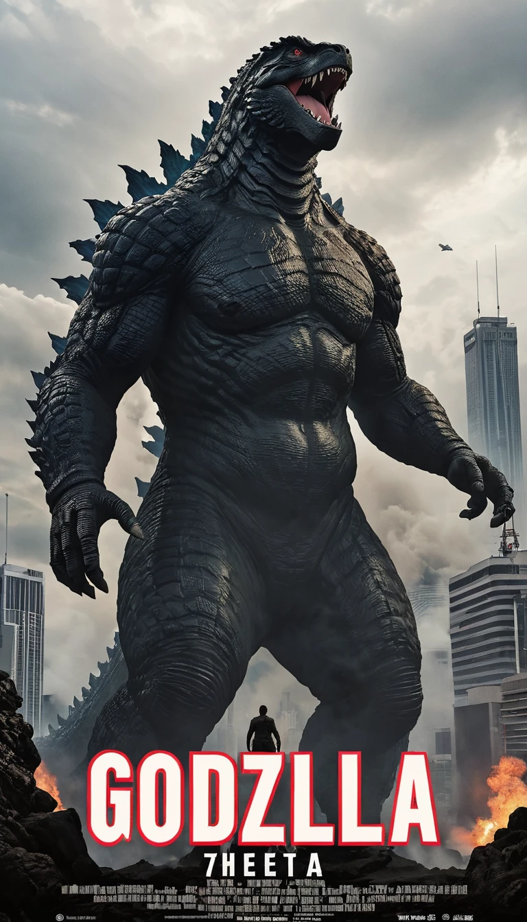 Godzilla、25 meters、70&#39;s、Streetscape、Tokyo、Look Up、bark、The tail dances