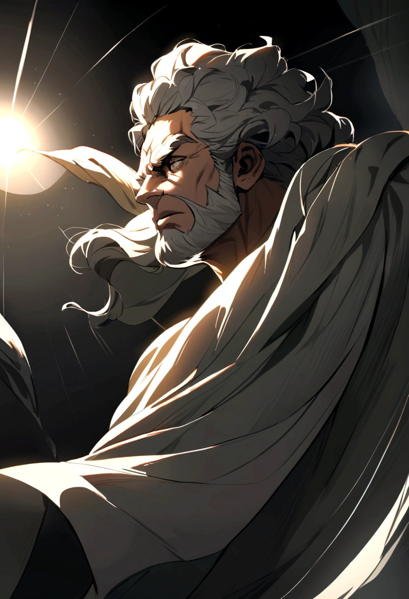 zeus man greek mythology gray mature face low angle
